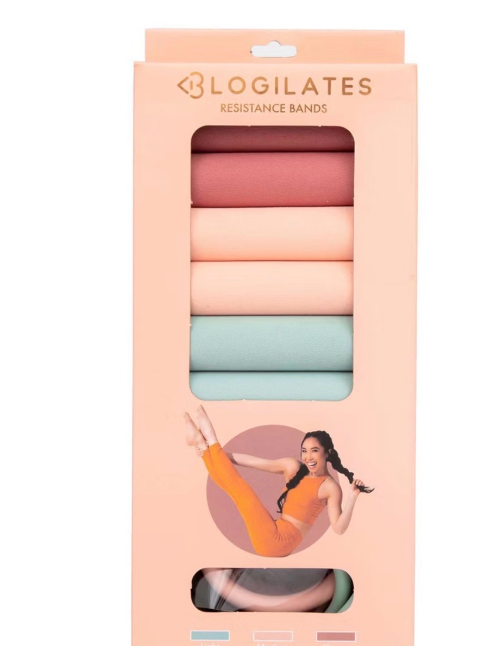 Blogilates Resistance Bands Set - Pastel Multi-Color